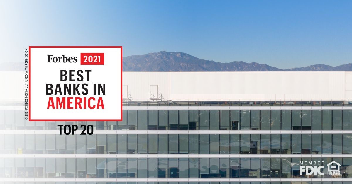 Cathay General Bancorp ranks in Top 20 on Forbes Best Banks in America 2021 list 